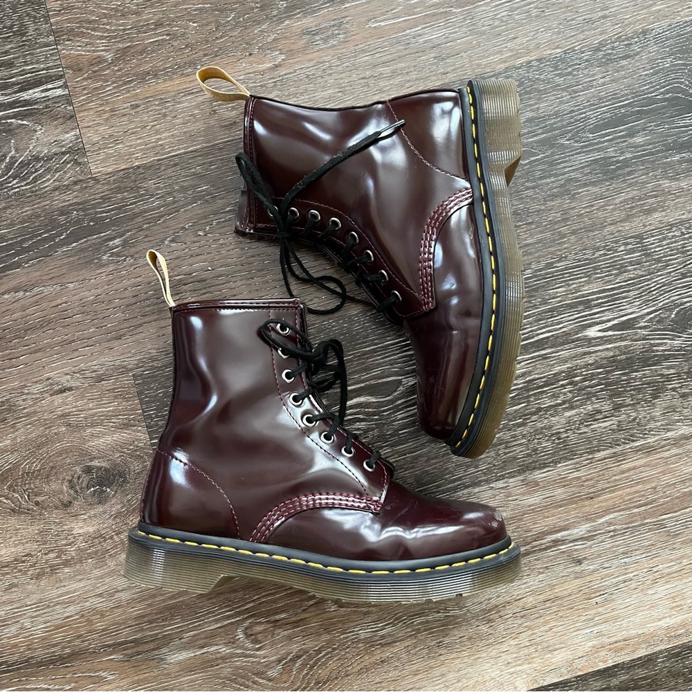 Dr. Martens burgundy boots